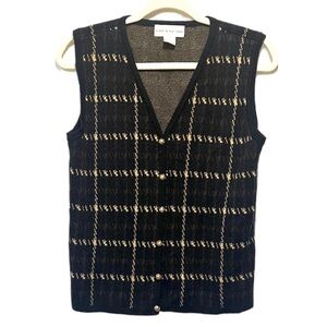 Croft‎ and barrow women’s vest size S 
Plaid, houndstooth eclectic grandpa